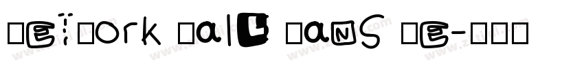 Network Rail Sans Re字体转换